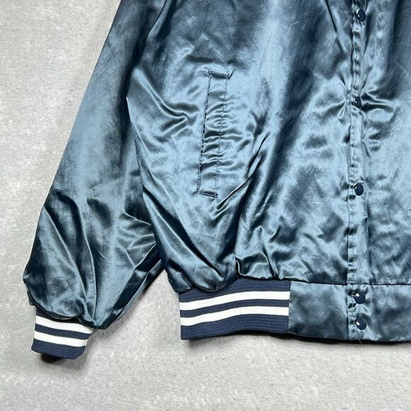 Vintage 1980's FORD Consumer Finance Satin Bomber Jacket Mens XL Nylon Made USA - Picture 4 of 12